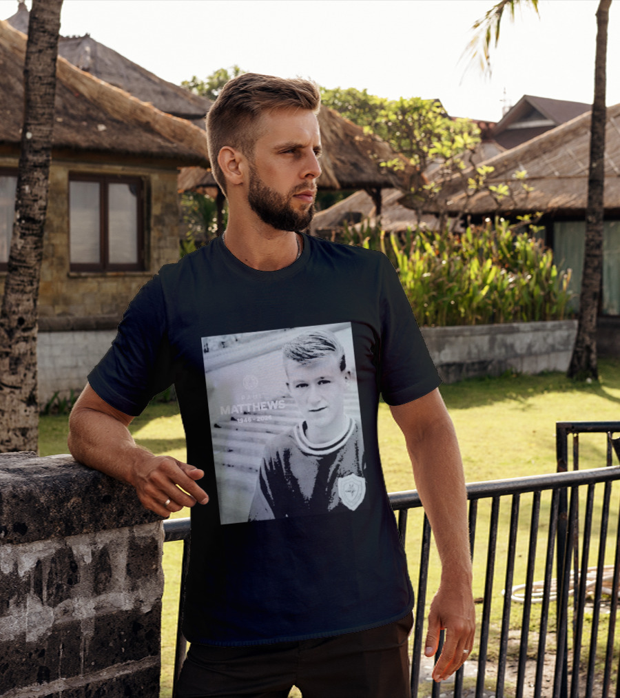 Paul Matthews 1946 2026 Memoriam Soccer Emblem Rugby T-Shirt
