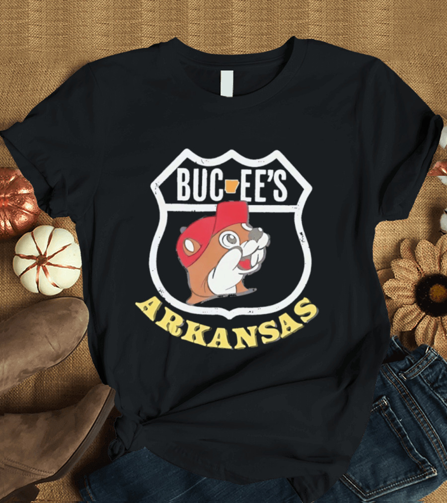 Buc Ee's Arkansas Beaver Travel Route T-Shirt