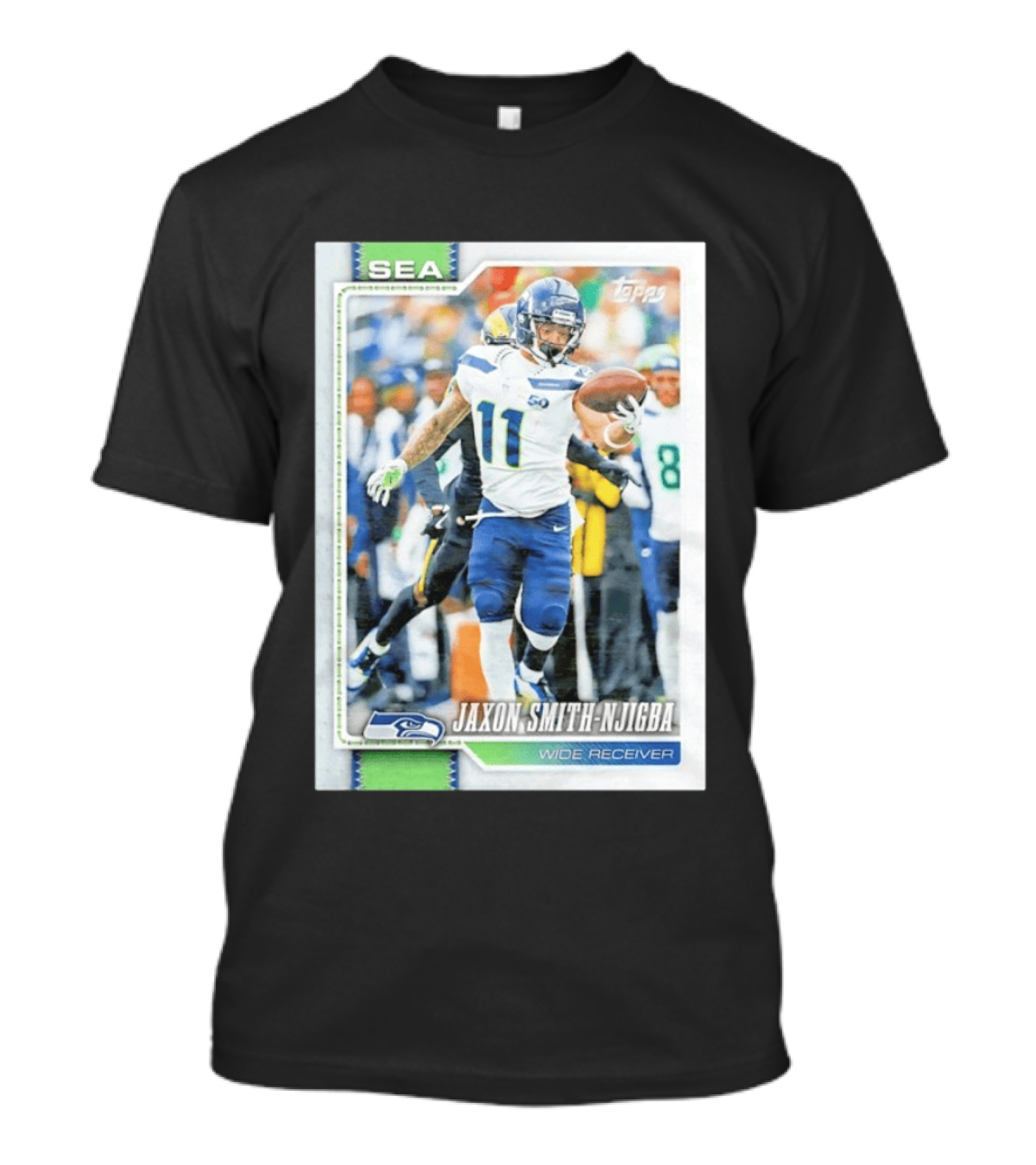 Jaxon Smith Njigba Seattle Seahawks Wide Receiver 2026 Topps Football Card T-Shirt