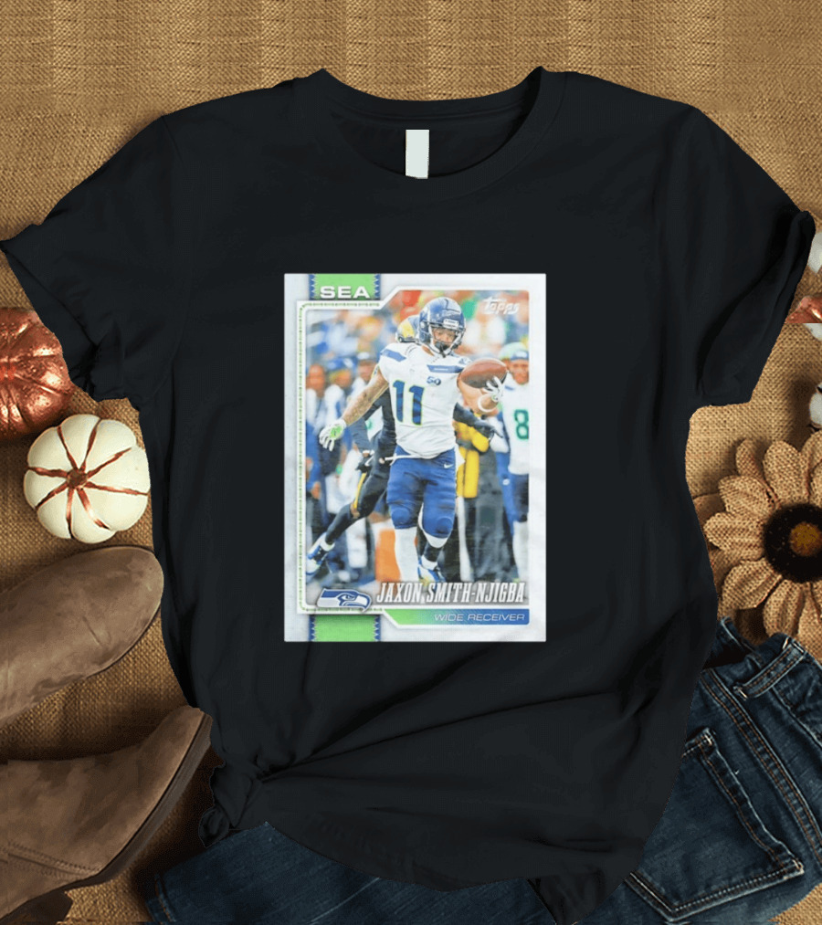 Jaxon Smith Njigba Seattle Seahawks Wide Receiver 2026 Topps Football Card T-Shirt