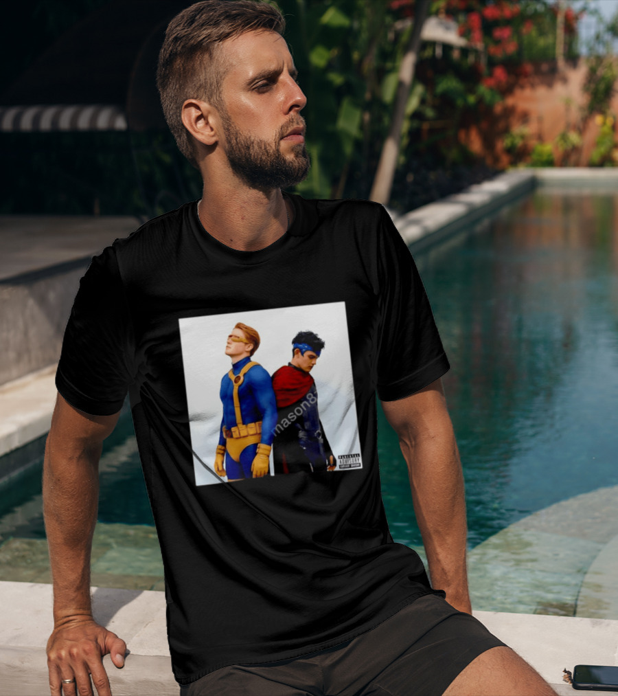 Cyclops And Wiccan Heartstopper X Men Comic Collaboration T-Shirt