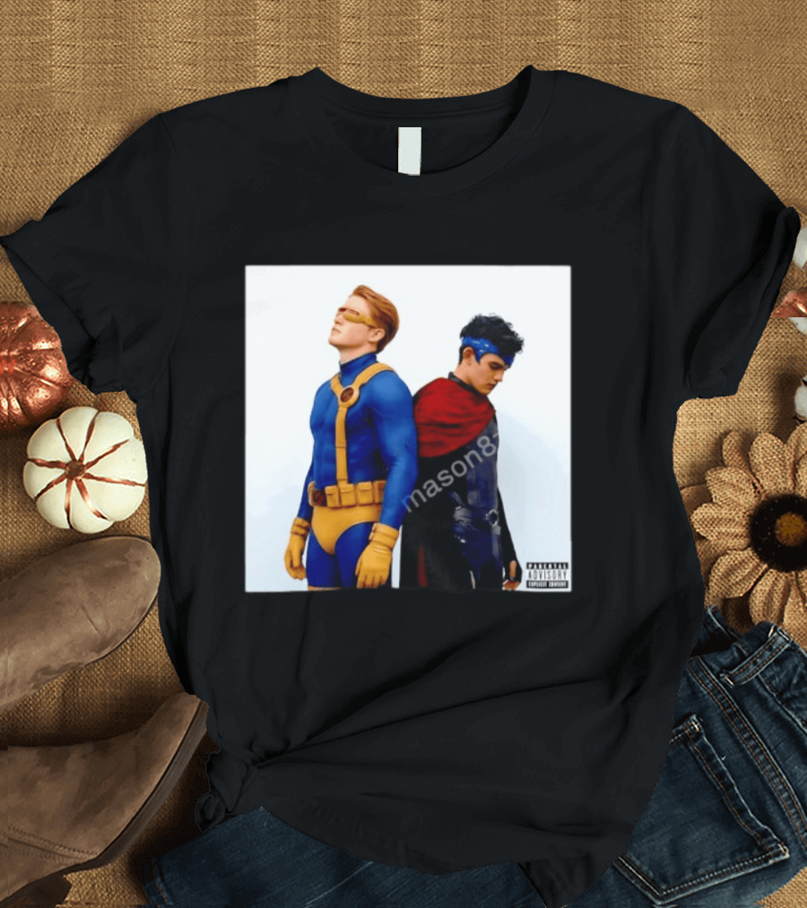 Cyclops And Wiccan Heartstopper X Men Comic Collaboration T-Shirt
