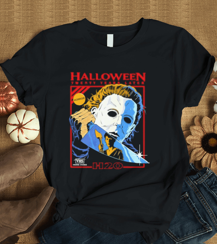 Halloween Twenty Years Later H20 Michael Myers Laurie Strode T-Shirt
