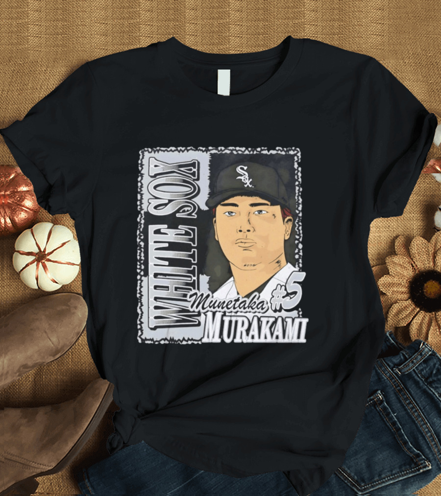 Munetaka Murakami #5 White Sox Baseball T-Shirt