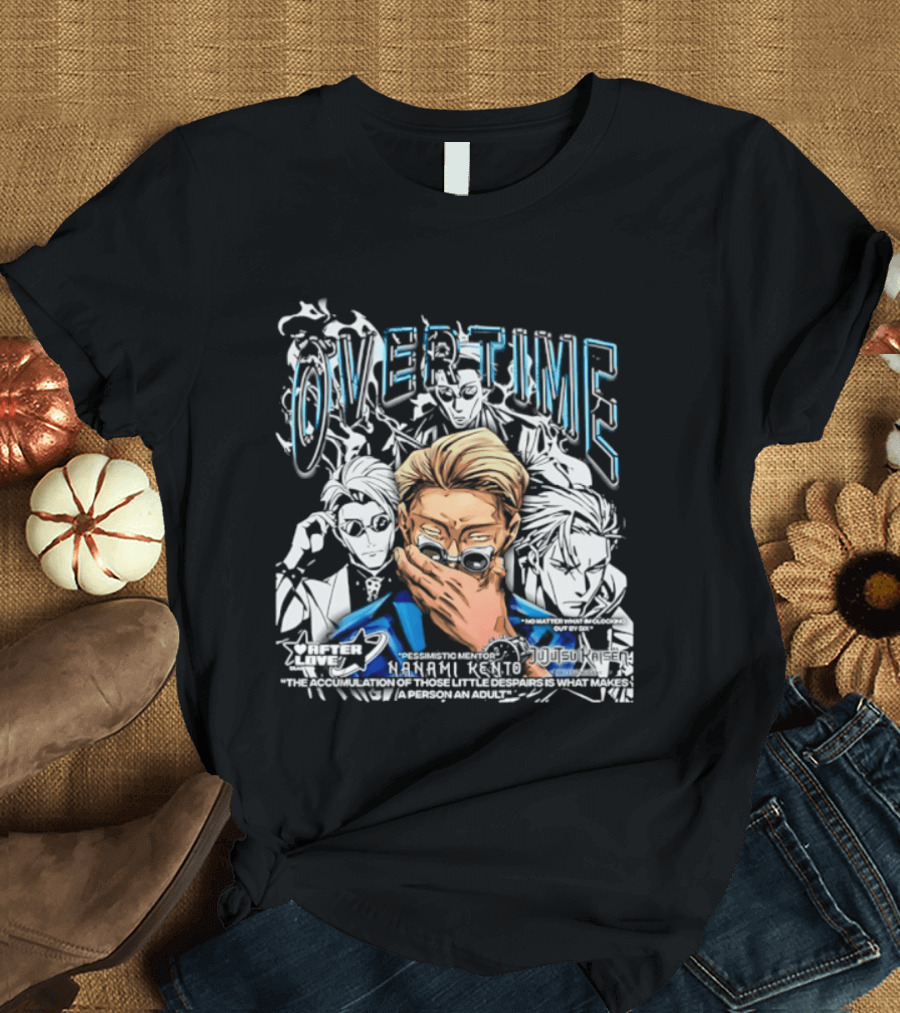 Nanami Kento Overtime Jujutsu Kaisen Anime Mentor T-Shirt