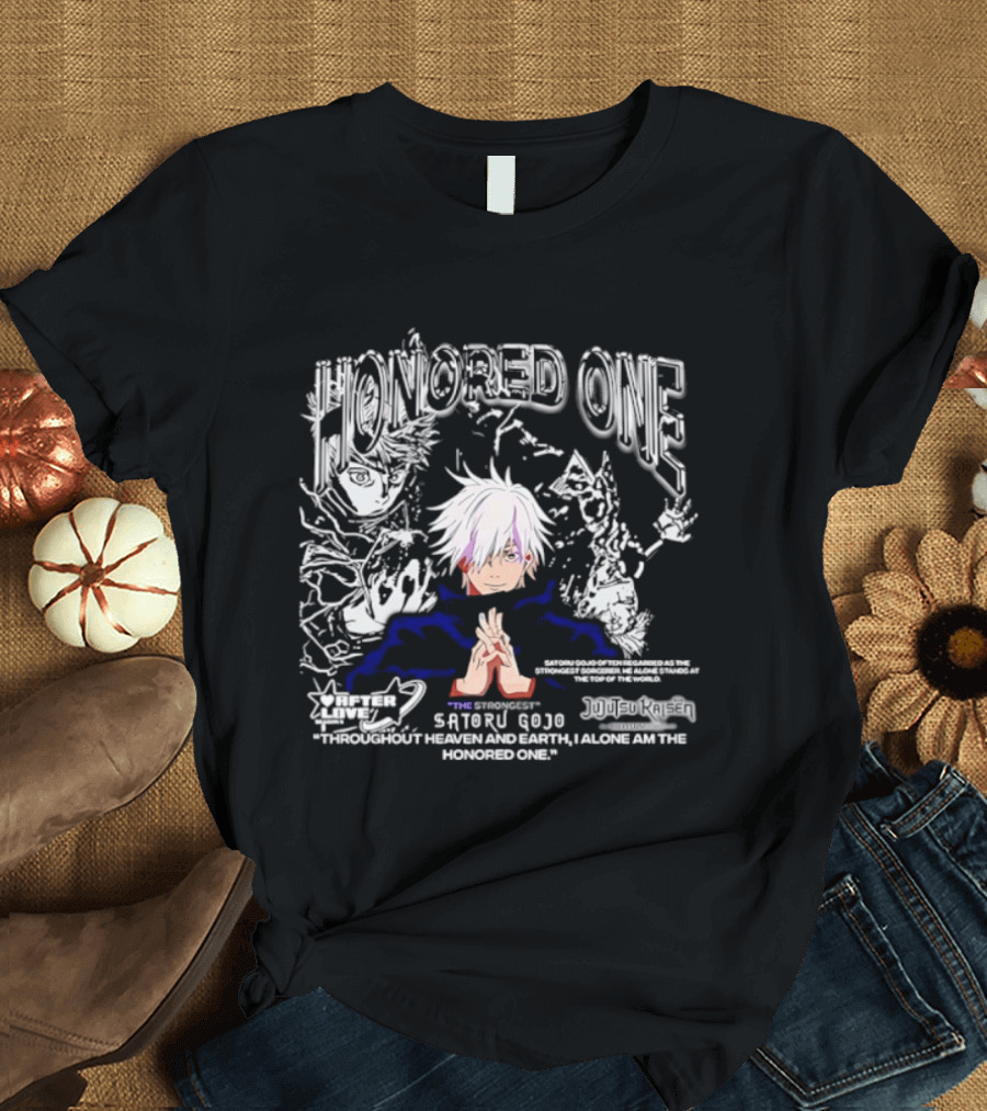 Satoru Gojo Honored One Beyond Jujutsu Kaisen Limit All Seeing Eyes Strength T-Shirt