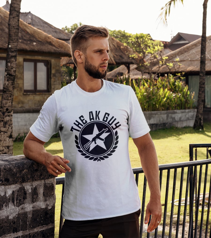 The AK Guy Star Symbol AK 47 Laurel T-Shirt