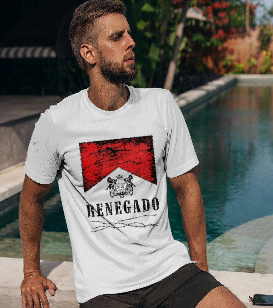 Renegado Born To Be Wild Red Crest Gothic T-Shirt