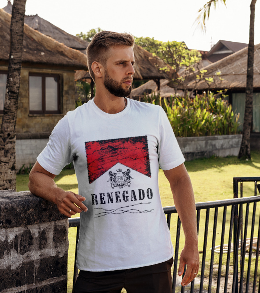 Renegado Born To Be Wild Red Crest Gothic T-Shirt