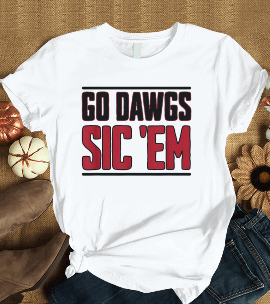 Georgia Bulldogs Go Dawgs Sic Em T-Shirt