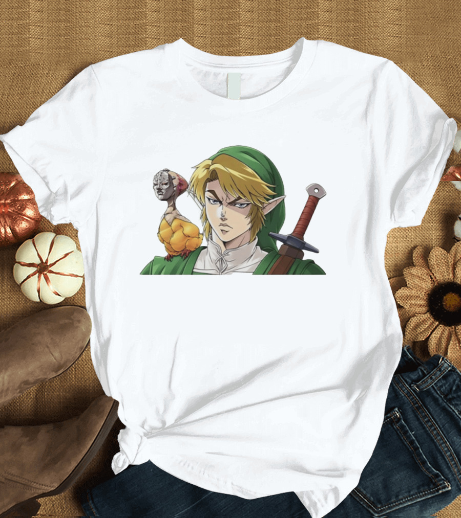 Link Dio Brando Fusion With Cucco JoJo References T-Shirt