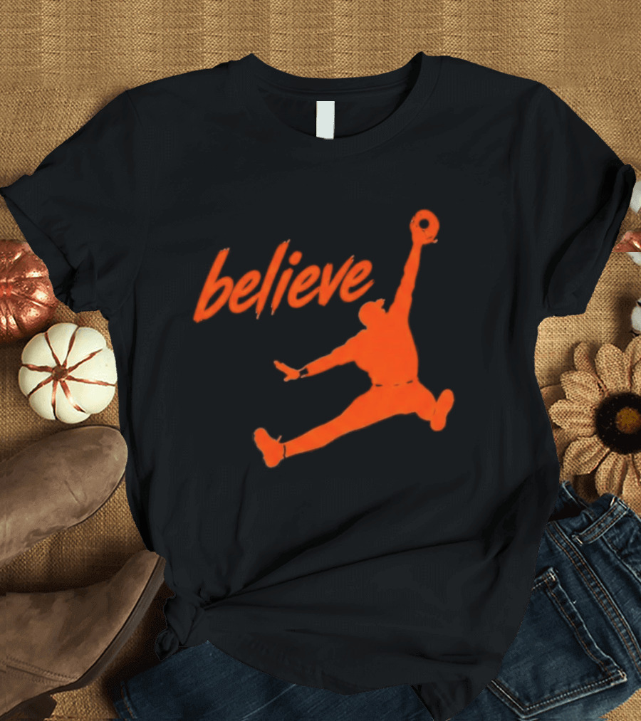 Believe Orioles Air Cowser Jump T-Shirt