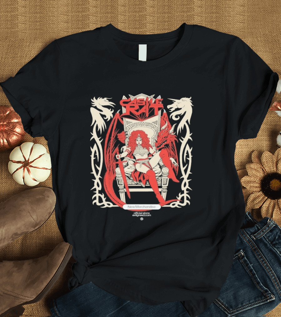 Castle Rat Red Dragon Throne Evilgreed Com New Merchandise Store T-Shirt