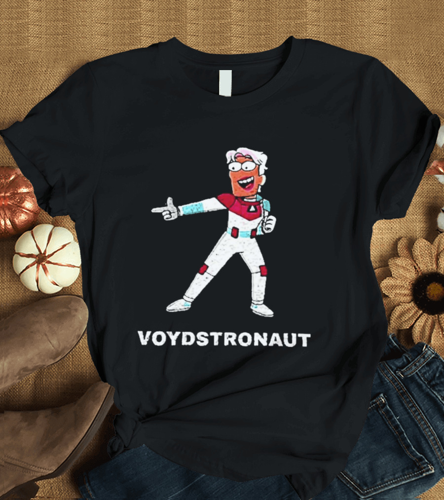 Voydstronaut Cartoon Character Space Adventure T-Shirt