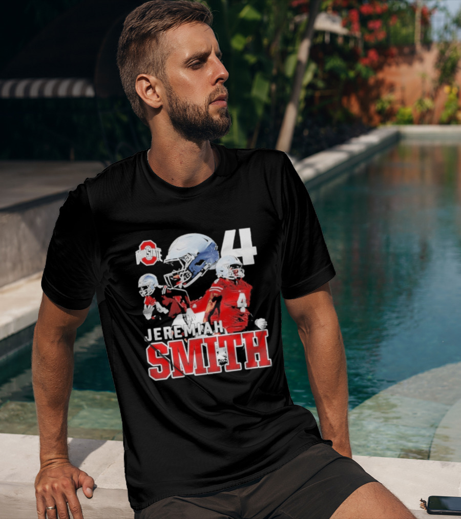 Ohio State Buckeyes NCAA Football Jeremiah Smith Number 4 T-Shirt