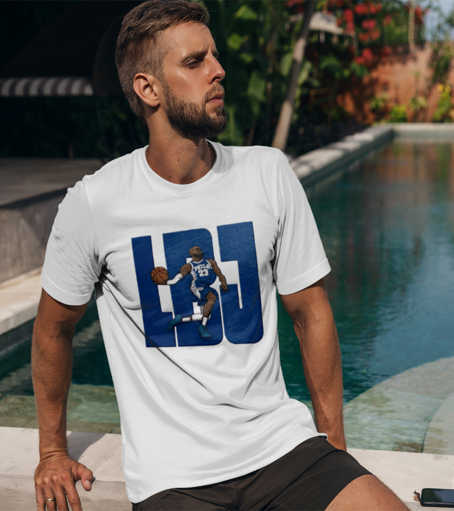 Philadelphia 76ers LBJ 23 Dribbling Basketball Caricature T-Shirt