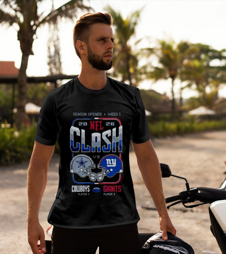 NFL Clash 2026 Cowboys Vs Giants Season Opener Week 1 Matchup T-Shirt
