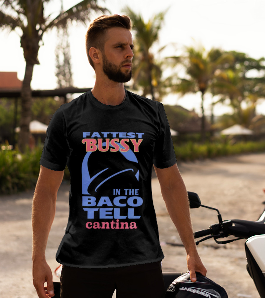 Fattest Bussy In The Baco Tell Cantina Star Helmet T-Shirt