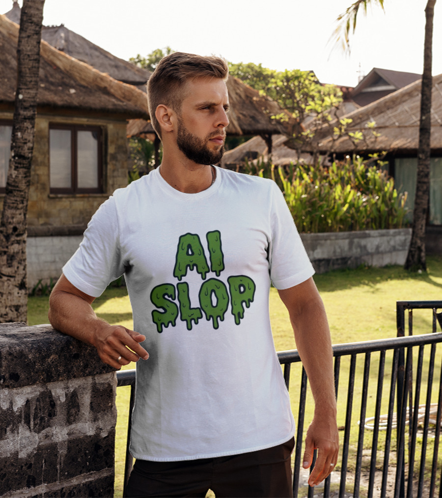 AI Slop Dripping Goo T-Shirt