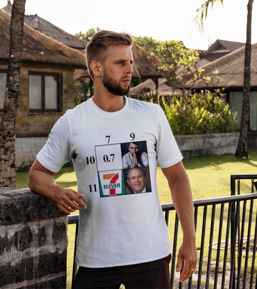 7 Eleven 07 George W. Bush Charlie Kirk Punnett Square 9 10 11 T-Shirt