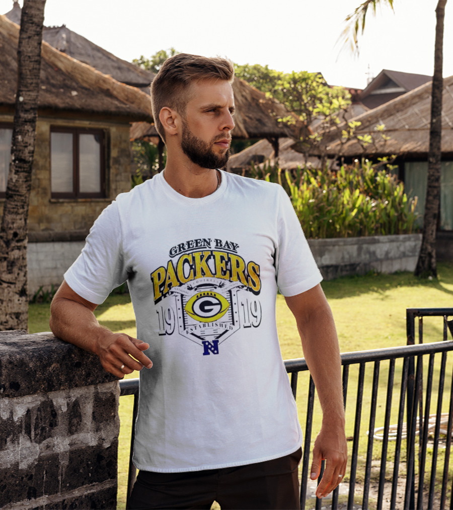 Green Bay Packers 1919 National Football Established Crest T-Shirt