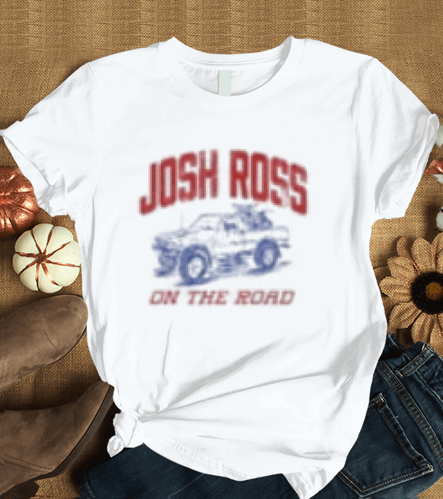 Josh Ross On The Road Tour Blue Car T-Shirt