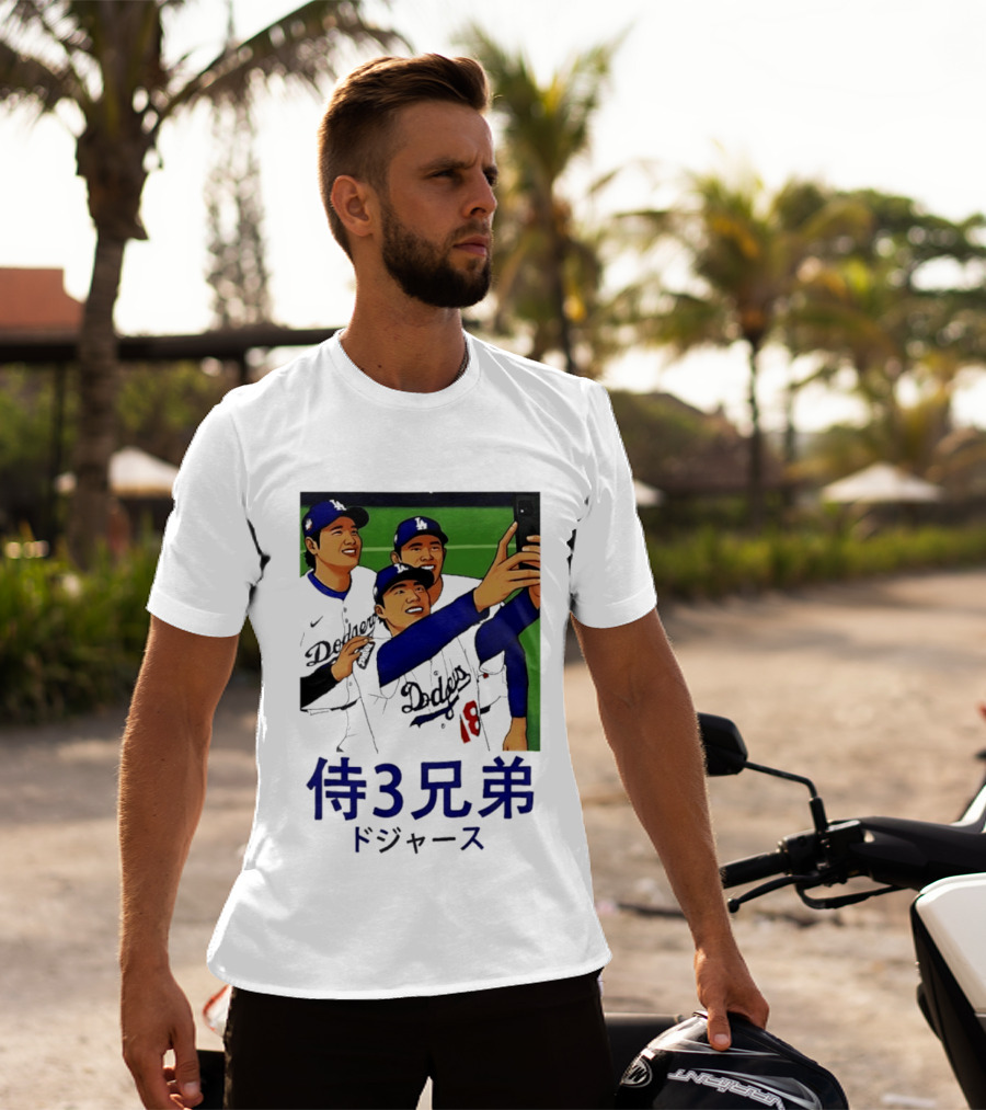 Ohtani Yamamoto Sasaki Dodgers Samurai 3 Brothers T-Shirt