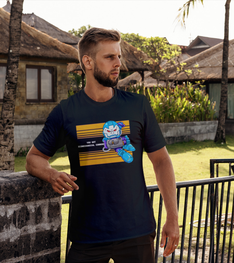 Apocalypse Marvel Cartoon Biomechanical Cannons T-Shirt