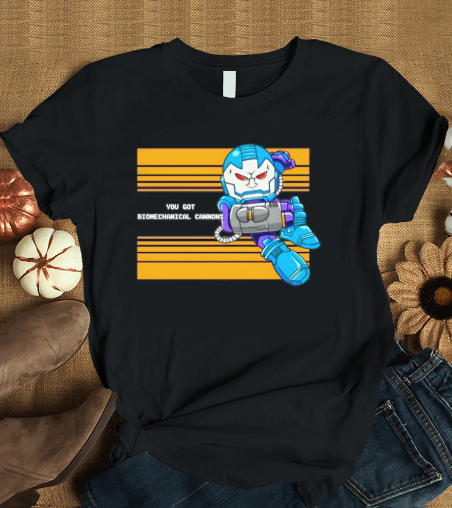 Apocalypse Marvel Cartoon Biomechanical Cannons T-Shirt