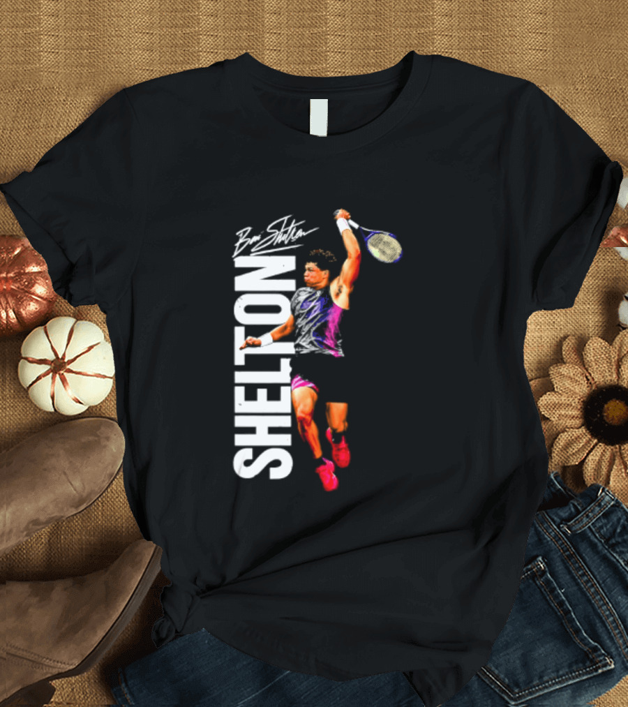 Ben Shelton Tennis Player Signature Art 2026 T-Shirt