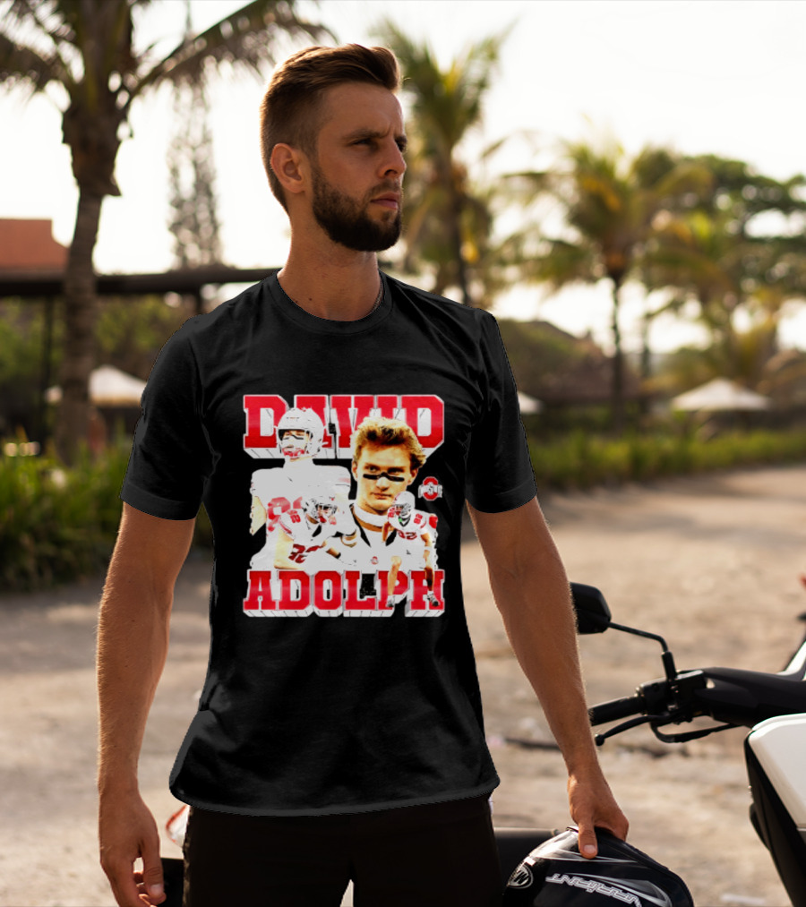 David Adolph 82 Ohio State Buckeyes NCAA Player Highlights T-Shirt