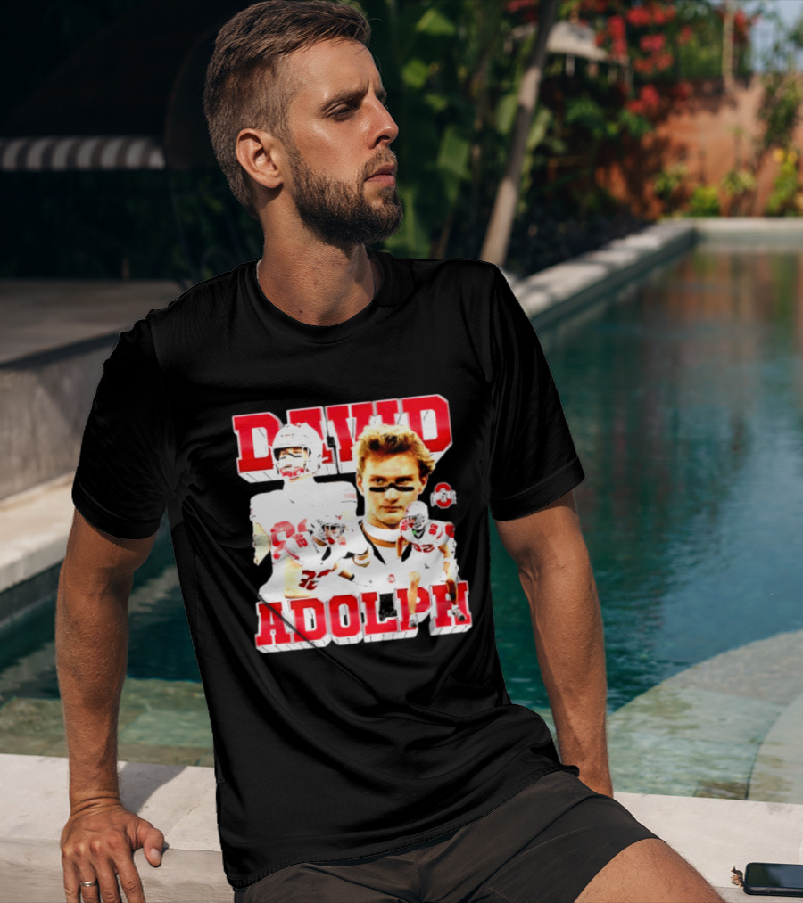 David Adolph 82 Ohio State Buckeyes NCAA Player Highlights T-Shirt