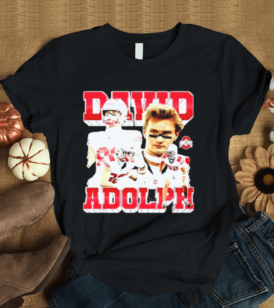 David Adolph 82 Ohio State Buckeyes NCAA Player Highlights T-Shirt