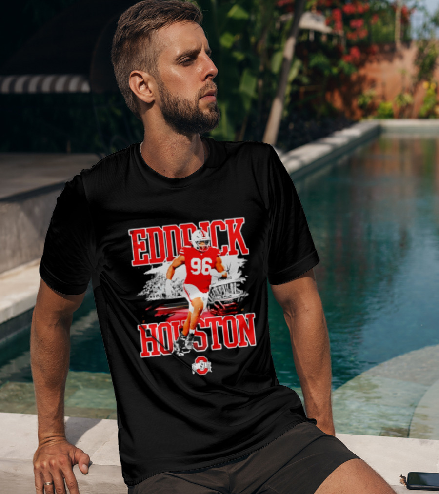 Eddrick Houston 96 Ohio State Buckeyes NCAA Football Player T-Shirt
