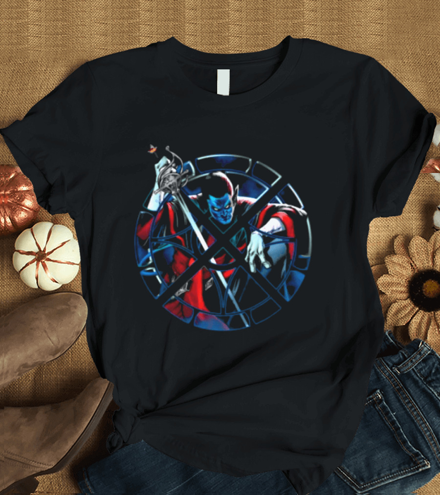 Vzn Shop Nightcrawler X Men Heroic Blue And Red Adventure T-Shirt