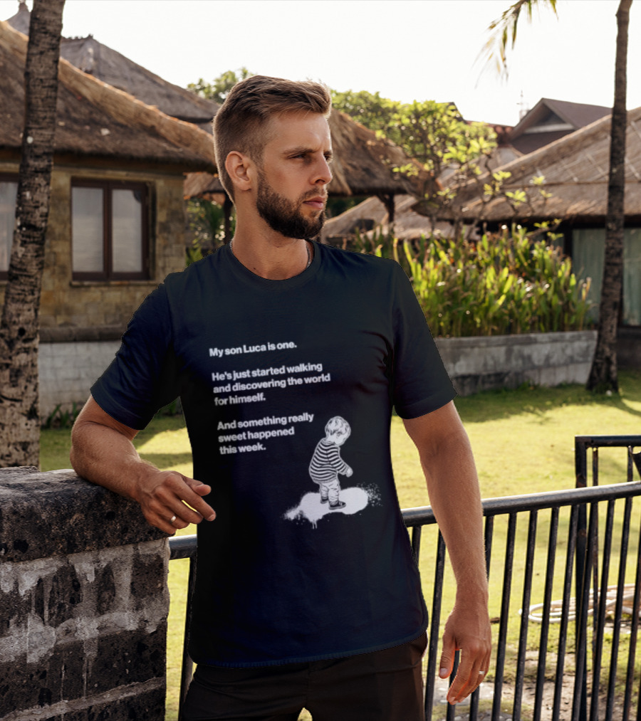 Luca Is One First Steps Adventure Exploring The World T-Shirt