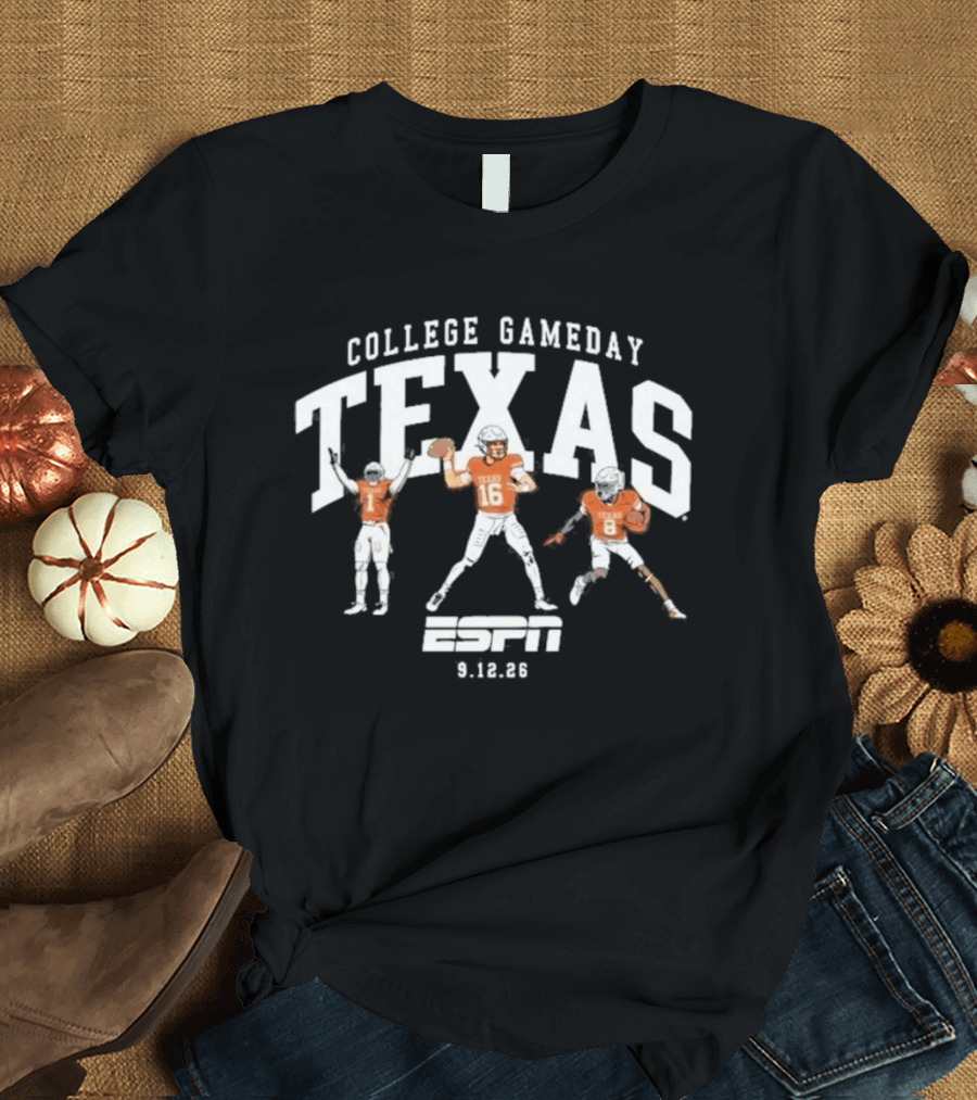 Texas College Gameday September 12 ESPN Football 2026 T-Shirt