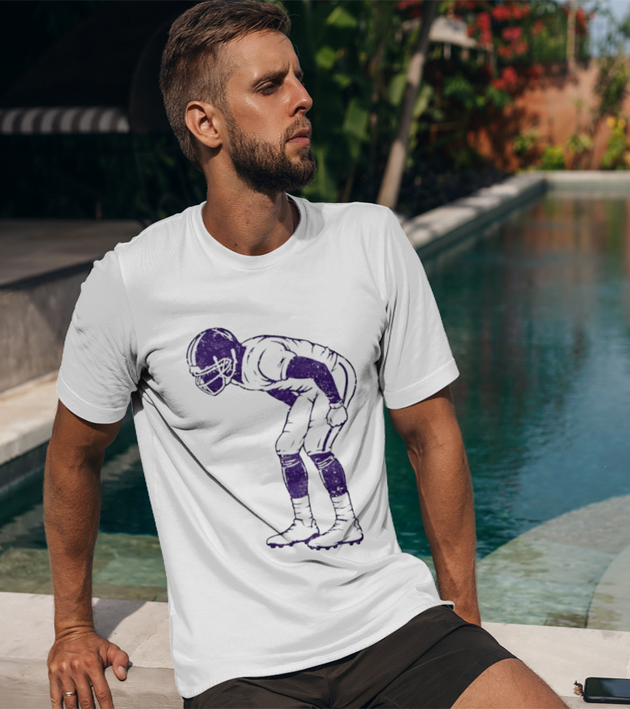 Warren Moon Minnesota Vikings Football Player Vintage Pose T-Shirt