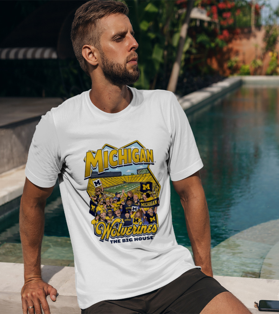 Michigan Wolverines The Big House 2026 Celebration Stadium Fans T-Shirt