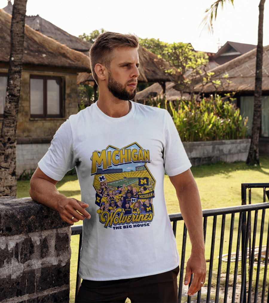 Michigan Wolverines The Big House 2026 Celebration Stadium Fans T-Shirt