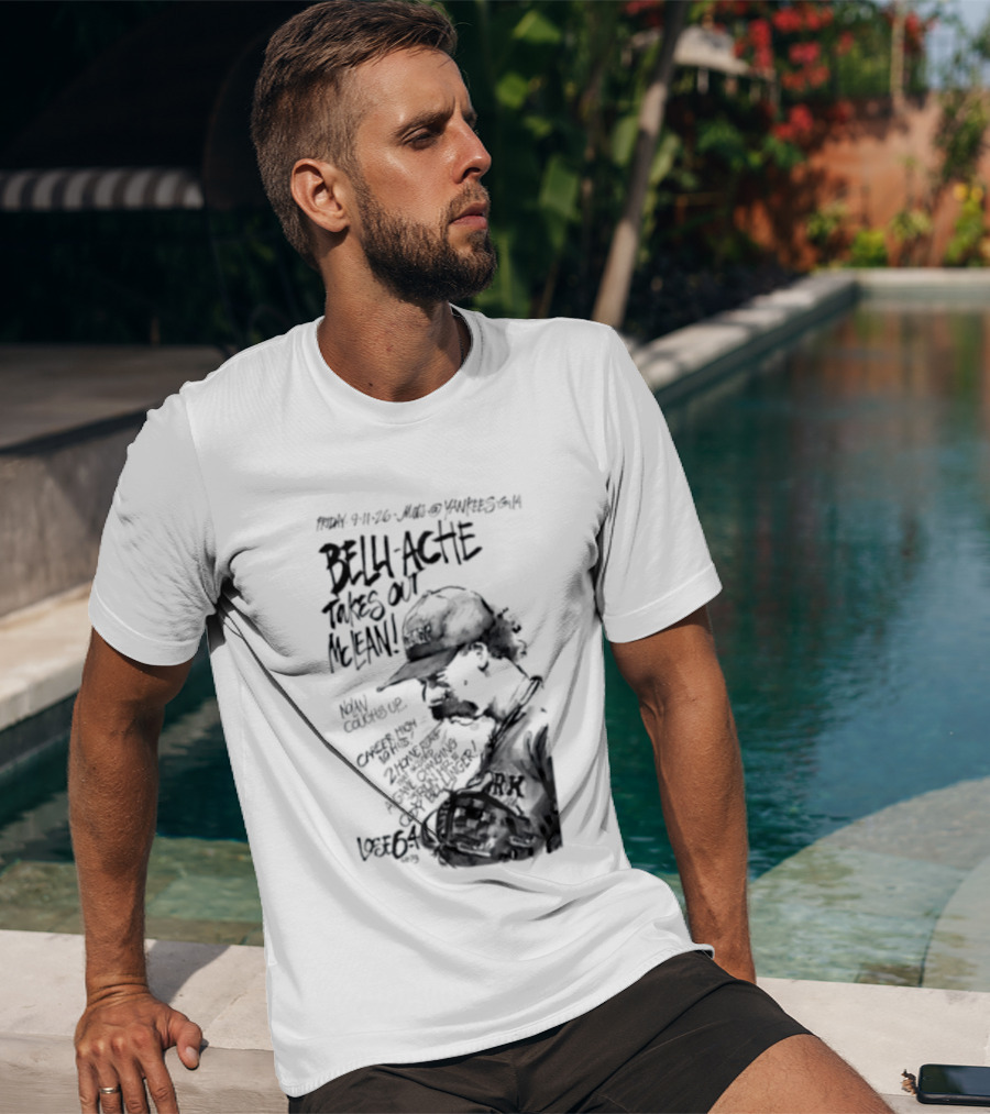Belly Ache Takes Out McLean New York Mets Baseball T-Shirt