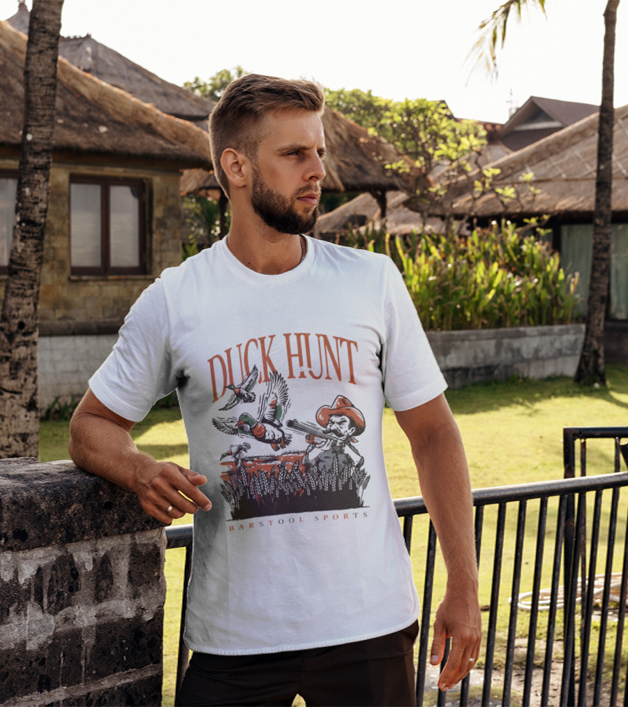 Duck Hunt Cowboy Oklahoma Cowboys Oregon Ducks Barstool Sports T-Shirt