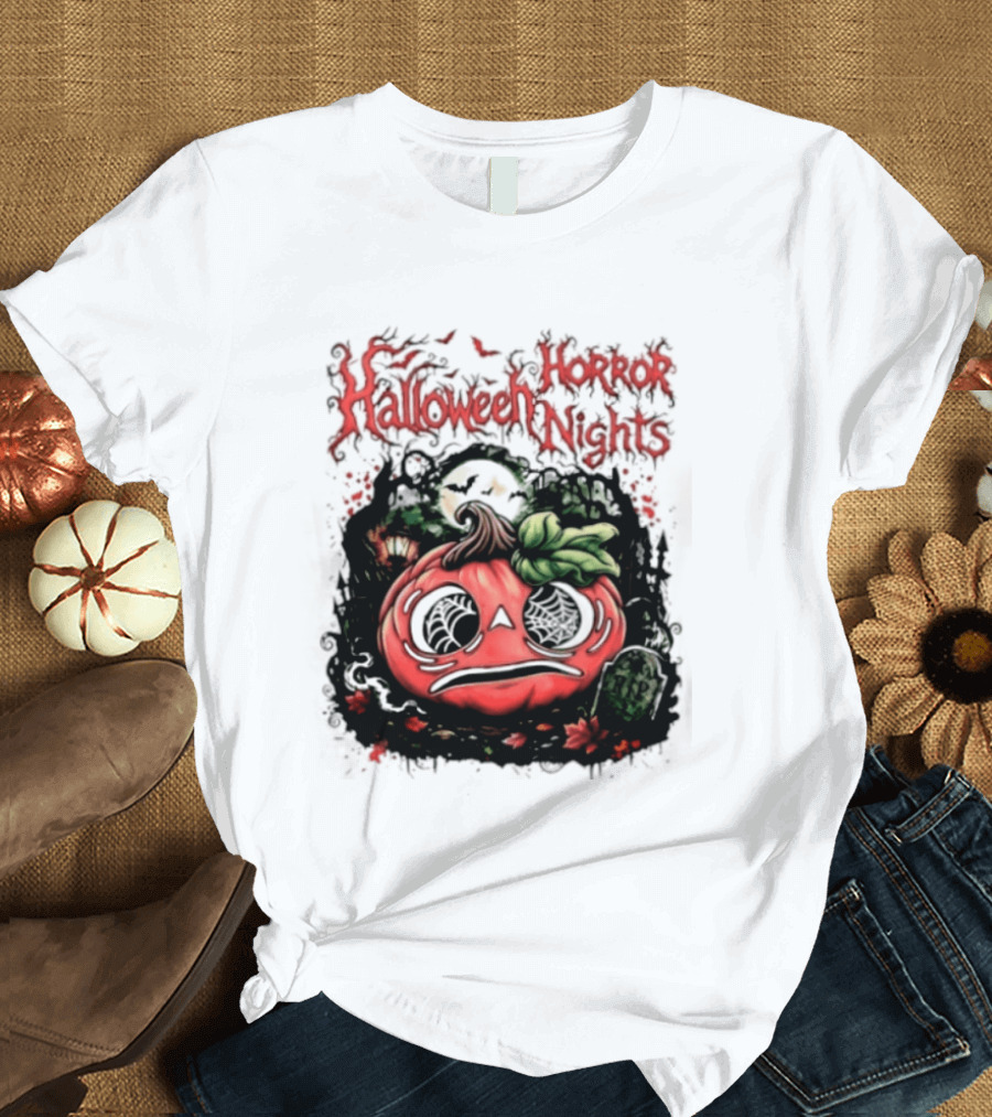 Halloween Horror Nights Pumpkin RIP Spooky T-Shirt