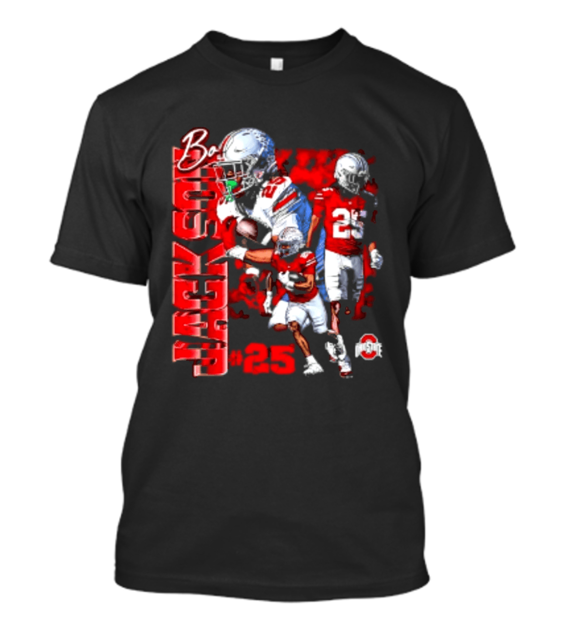Bo Jackson 25 Ohio State Buckeyes NCAA Player Football T-Shirt