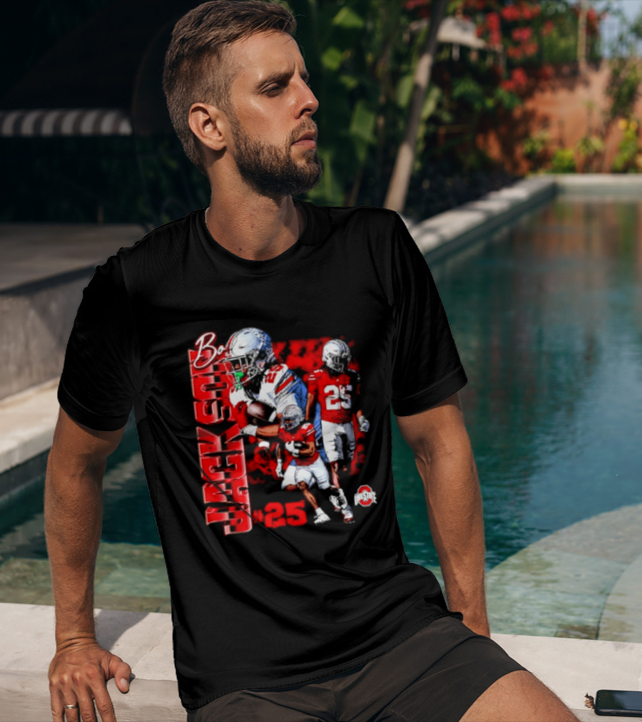 Bo Jackson 25 Ohio State Buckeyes NCAA Player Football T-Shirt