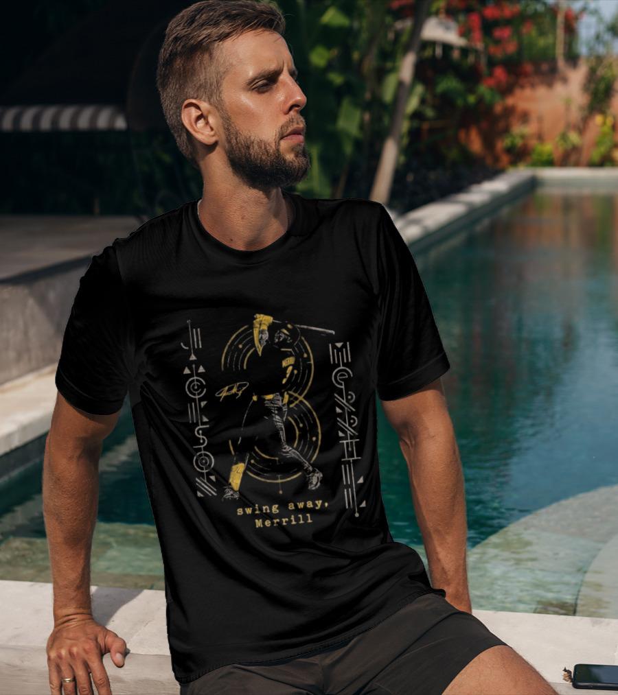 Jackson Merrill Swing Away Merrill Circular Motion Baseball Player T-Shirt