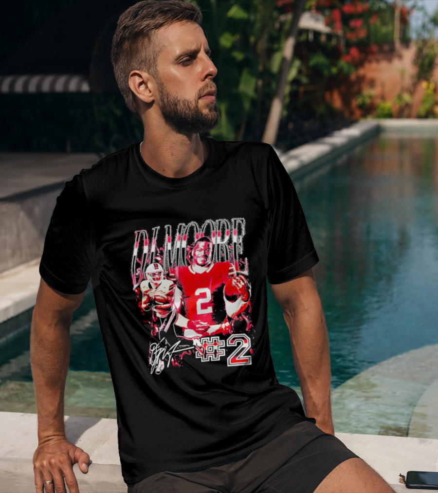 D. J. Moore #2 Buffalo Bills Football Player T-Shirt