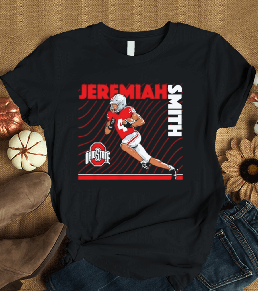 Jeremiah Smith Ohio State Buckeyes Neon Nights NCAA Football T-Shirt
