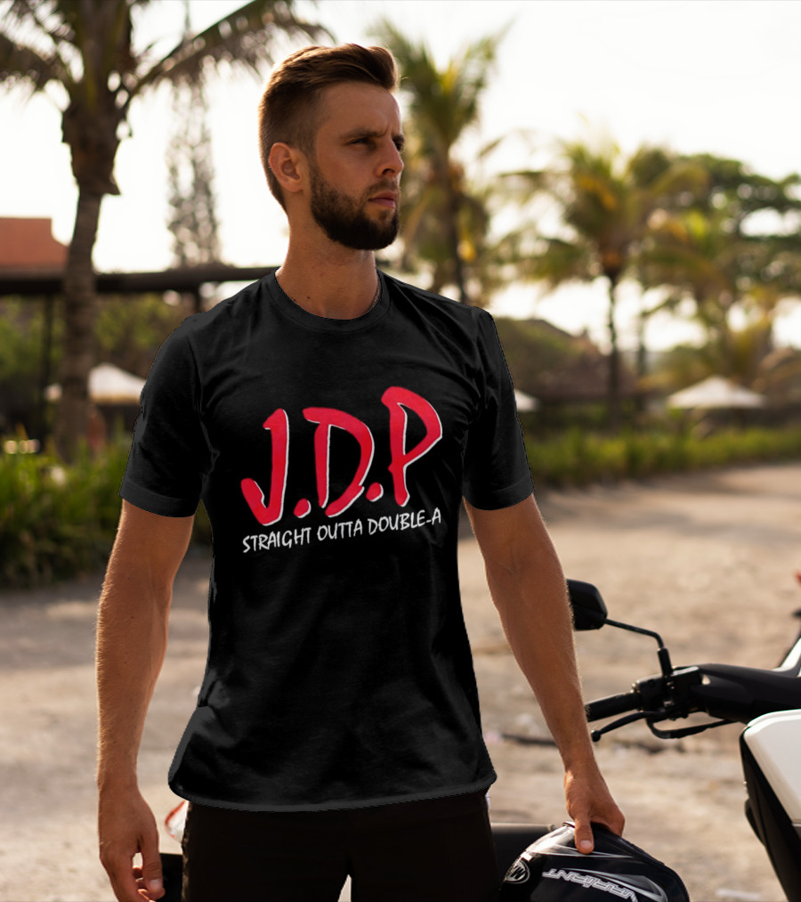 Josue De Paula JDP Straight Outta Double A Los Angeles Dodgers T-Shirt