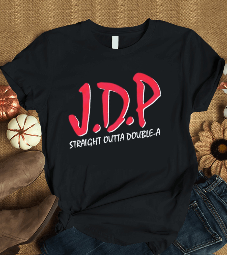 Josue De Paula JDP Straight Outta Double A Los Angeles Dodgers T-Shirt